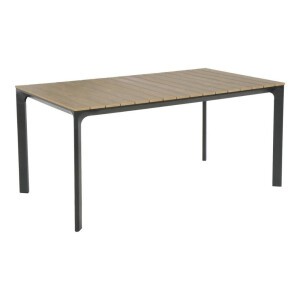 Arezzo dining tuintafel 6 personen | polywood + aluminium | Natural Wood | 200cm