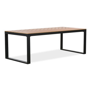 Kampa dining tuintafel - visgraatblad 6 personen | polywood + aluminium | Natural Wood | 210cm