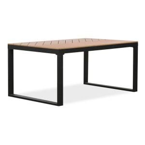 Kampa dining tuintafel - visgraatblad 4 personen | polywood + aluminium | Natural Wood | 160cm