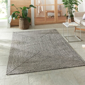 Buitenkleed Trenzado - Beige / Crème maat: 200x80cm - materiaal: Polypropyleen - Dekbed-Discounter.nl
