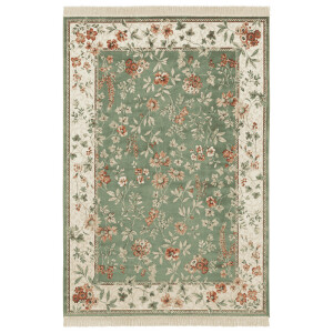 Vloerkleed Oriental Flowers - Groen maat: 230x160cm - materiaal: Polypropyleen - Dekbed-Discounter.nl