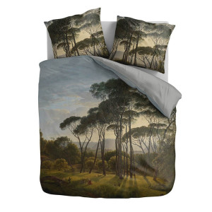 Dekbedovertrek Umbrella Pines - (2200x2502 cm) - Meerkleurig Katoen-satijn - Dessin: Natuur - Presence - Dekbed-Discounter.nl