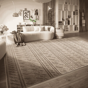 Vloerkleed Vintage Catherine - Beige maat: 230x160cm - materiaal: Polypropyleen - Dekbed-Discounter.nl
