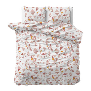 Dekbedovertrek Bella - Lits-Jumeaux (240x220 cm) - Wit Polyester-katoen - Dessin: Patroon - Sleeptime Elegance - Dekbed-Discounter.nl