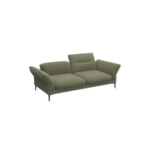 FLEXLUX 2,5-zits Salino, functie-sofa, relaxsofa Bank met arm- en hoofdeinde verstellingen, koudschuim & staalgolven