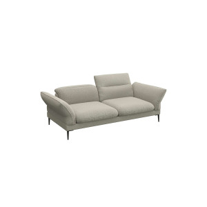 FLEXLUX 2,5-zits Salino, functie-sofa, relaxsofa Bank met arm- en hoofdeinde verstellingen, koudschuim & staalgolven