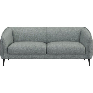 FLEXLUX 2,5-zitsbank Belle Designsofa, Couch, Zitting van hoogwaardig koudschuim en stalen nogsagvering
