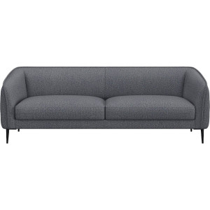 FLEXLUX 3-zitsbank Belle Designsofa, Couch, Zitting van hoogwaardig koudschuim en stalen nogsagvering