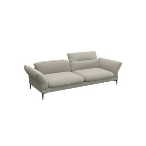 FLEXLUX 3-zitsbank Salino, functie-sofa, relaxsofa Bank met arm- en hoofdeinde verstellingen, koudschuim & staalgolven