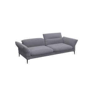 FLEXLUX 3-zitsbank Salino, functie-sofa, relaxsofa Bank met arm- en hoofdeinde verstellingen, koudschuim & staalgolven