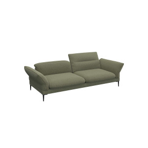 FLEXLUX 3-zitsbank Salino, functie-sofa, relaxsofa Bank met arm- en hoofdeinde verstellingen, koudschuim & staalgolven