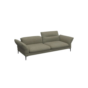 FLEXLUX 3-zitsbank Salino, functie-sofa, relaxsofa Bank met arm- en hoofdeinde verstellingen, koudschuim & staalgolven