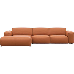 FLEXLUX Hoekbank Lucera Chaiselongue + 2,5-zistsbank modern & gezellig, koudschuim, stalen nosagvering