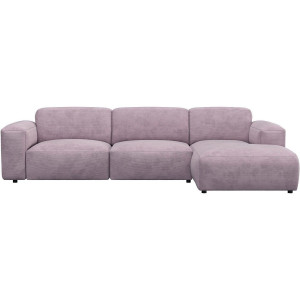 FLEXLUX Hoekbank Lucera Chaiselongue + 2,5-zistsbank modern & gezellig, koudschuim, stalen nosagvering