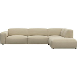 FLEXLUX Hoekbank Lucera modern en aansluitend, l-vorm, designsofa