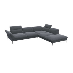 FLEXLUX Hoekbank Salino, functie-sofa met ottomane, relaxsofa, hoekbank Bank met arm- en hoofdeinde verstellingen, koudschuim & staalgolven