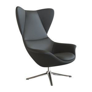 FLEXLUX Oorfauteuil Stilo Relaxsessel, TV-Sessel Solitaire, stijlicoon, draaibaar, aluminium basis