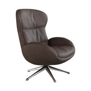 FLEXLUX Relaxfauteuil Haze, TV-stoel, fauteuil, stoffeerstoel Rugdeelverstelling, draaibaar, voet van aluminium