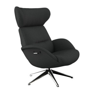 FLEXLUX Relaxfauteuil More, Funktionsessel, Polstersessel, Armlehnensessel, TV-Fernsehsessel Eersteklas comfort, rug- en hoofdsteunverstelling, draaibaar, aluminium voet