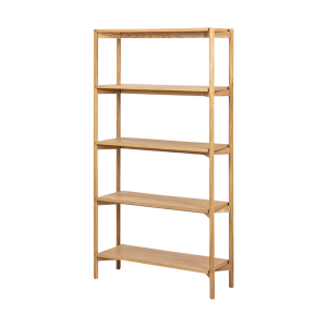 Floris houten boekenkast naturel - 86 x 160 cm