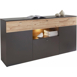 FORTE Dressoir Breedte 195 cm, incl. verlichting