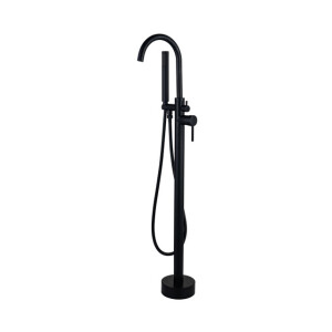 Fortifura Calvi Vrijstaande Badkraan - 113cm - handdoucheset - mat Zwart SW377840