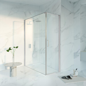 Fortifura Galeria Douchecabine - 60x160x200 - Profiel veiligheidsglas - anti kalk - chroom SW1122467/SW797918/SW797904