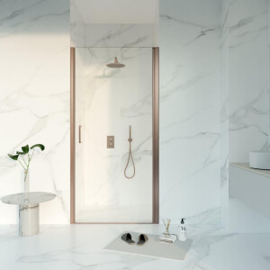 Fortifura Galeria Douchecabine - 60x90x200 - Profiel veiligheidsglas - anti kalk - Geborsteld koper PVD (Koper) SW1122472/SW797926/SW876702