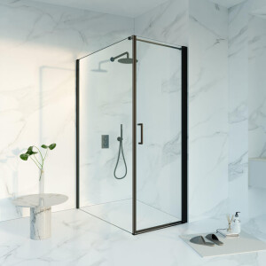 Fortifura Galeria Douchecabine - 70x140x200 - Profiel veiligheidsglas - anti kalk - mat zwart SW1122474/SW797916/SW797905