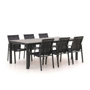 Forza Altea/Fidenza 220cm dining tuinset 7-delig stapelbaar - Laagste prijsgarantie!
