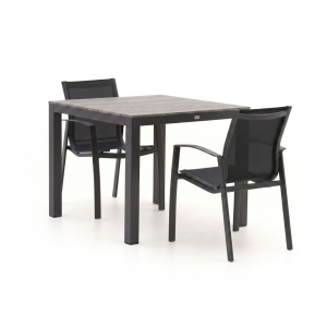 Forza Altea/Fidenza 90cm dining tuinset 3-delig stapelbaar - Laagste prijsgarantie!