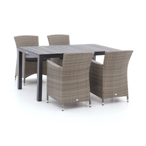 Forza Barga/Fidenza 160cm dining tuinset 5-delig - Laagste prijsgarantie!