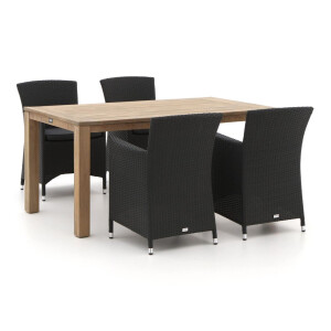 Forza Barga/ROUGH-S 160cm dining tuinset 5-delig - Laagste prijsgarantie!