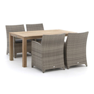 Forza Barolo/ROUGH-S 160cm dining tuinset 5-delig - Laagste prijsgarantie!