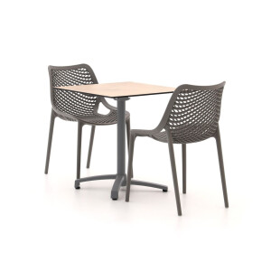 Forza Ripi/Canzo 70cm dining tuinset 3-delig stapelbaar inklapbaar - Laagste prijsgarantie!