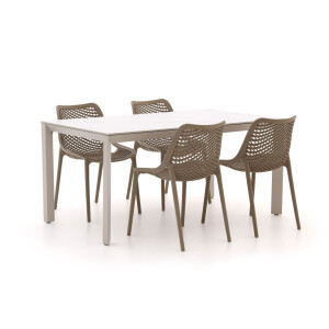 Forza Ripi/Sestino 160cm dining tuinset 5-delig stapelbaar - Laagste prijsgarantie!