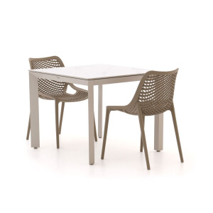 Forza Ripi/Sestino 90cm dining tuinset 3-delig stapelbaar - Laagste prijsgarantie!