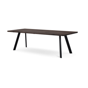 Fred houten eettafel donkerbruin - 240 x 100 cm