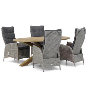 Garden Collections Lincoln/Boston 200 cm ovaal dining tuinset 5-delig