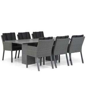 Garden Collections Oxbow/Graniet 220 cm dining tuinset 7-delig