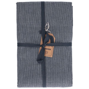 Tafelkleed, katoen, antraciet gemêleerd, Ø 180 cm