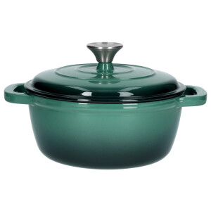 SILVERCREST Gietijzeren pan 22 cm 2,8 L (Groen)