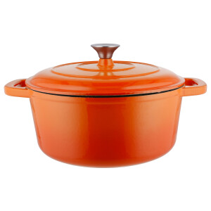 SILVERCREST Gietijzeren pan 28 cm 5,6 L (Oranje)