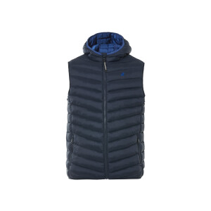 LIVERGY Gewatteerde heren bodywarmer (Marineblauw, XL)