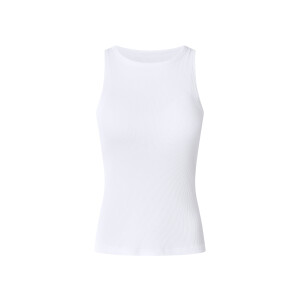 esmara Dames top met geïntegreerde bh (Wit, S (36/38))