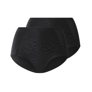 ESMARA Set van 2 corrigerende dames onderbroeken (Zwart, XL (48/50))