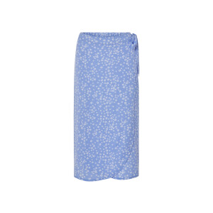 esmara Dames wikkelrok (lichtblauw met bloemen, S (36/38))