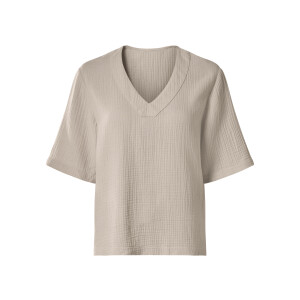 ESMARA Mousseline dames top (Beige, XS)