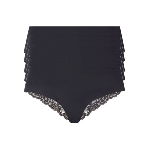esmara 5 seamless dames hipsters (Zwart, XS (32/34))