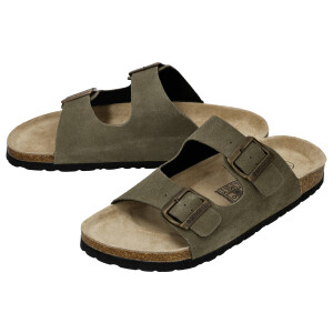 esmara Men Leren heren slippers (Kaki, 45)